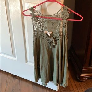 Green tank top